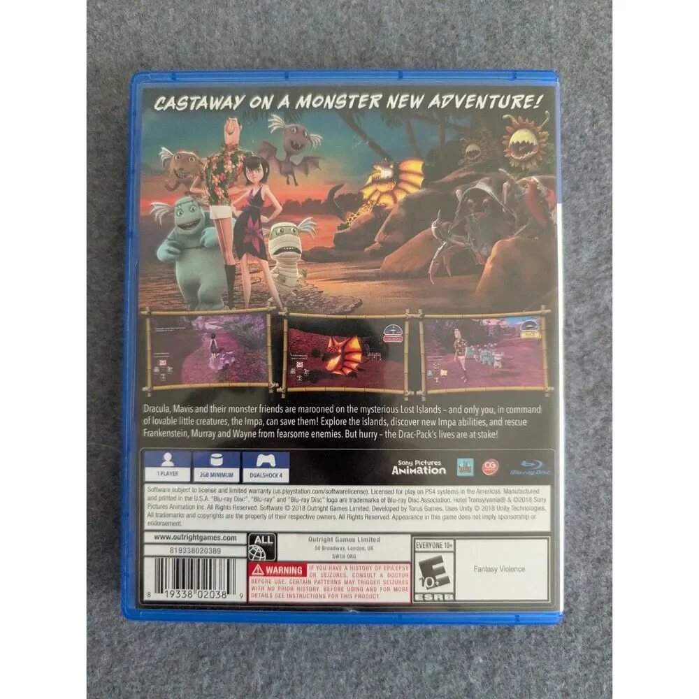 Hotel Transylvania 3 Monsters Overboard (Sony PlayStation 4, 2018) PS4 Tested
